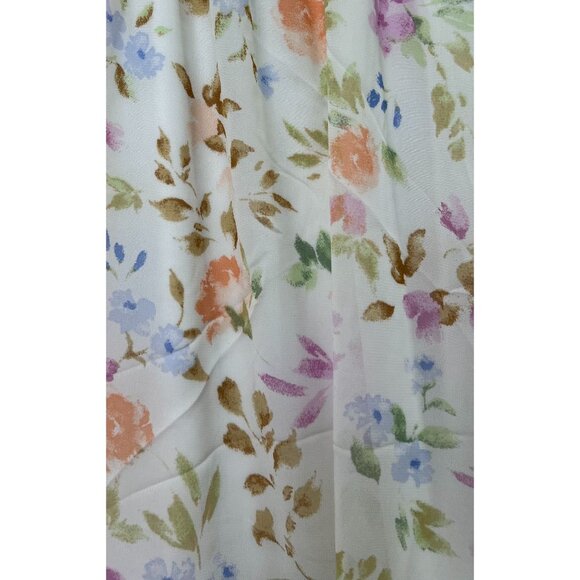 Rue 21 - Women's Summer Sleeveless High Low Hem Ruffle Floral Dress - White - XS - Picture 14 of 16